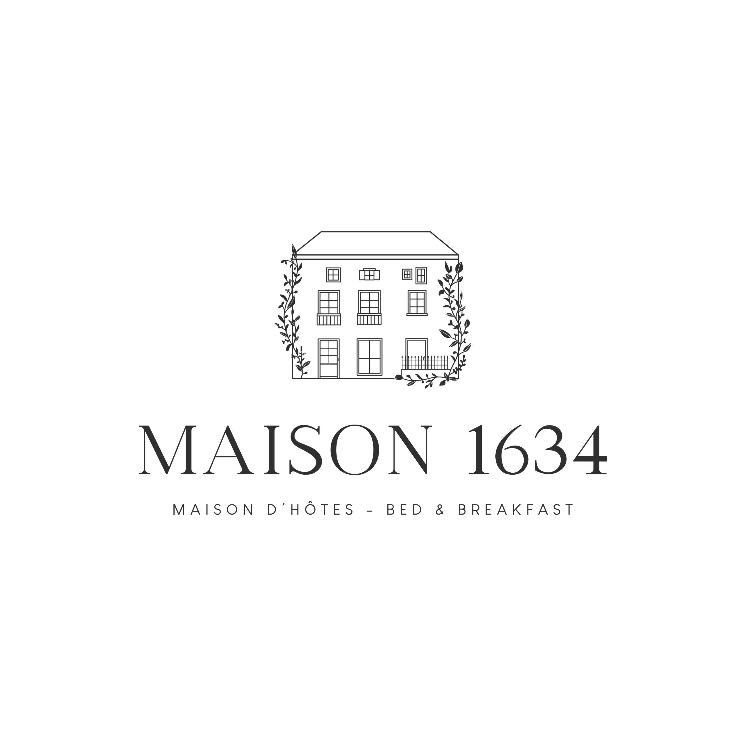 Logos Maison 1634, maison d'hôtes à Pézenas Occitanie